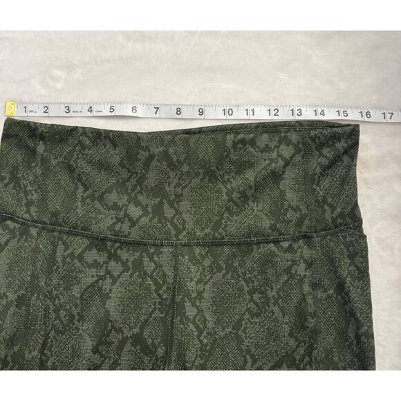 All In Motion Olive Green Snake Print High-Rise Leggings Womens Size Large - Picture 4 of 6